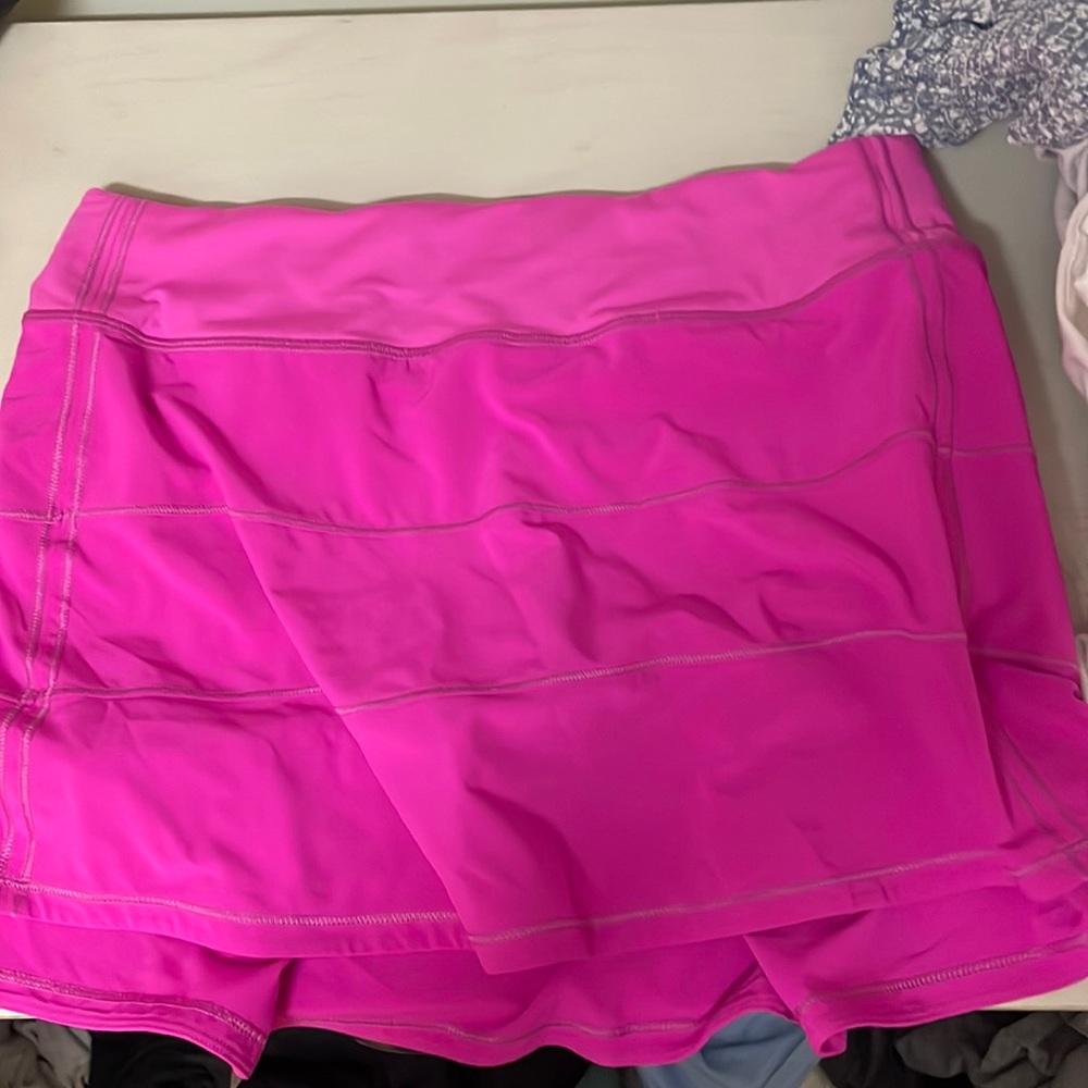 Hot pink Lululemon tennis skirt
